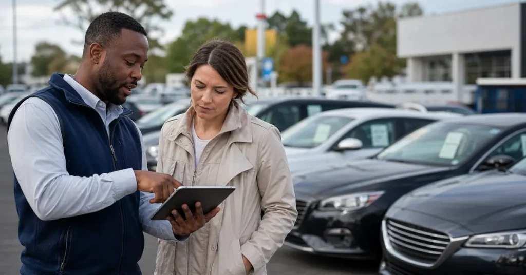 Used car prices 2026 market check at a U.S. dealership lot