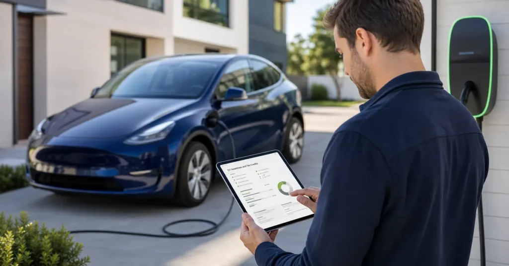 EV tax credit news for U.S. used EV buyers checking incentives