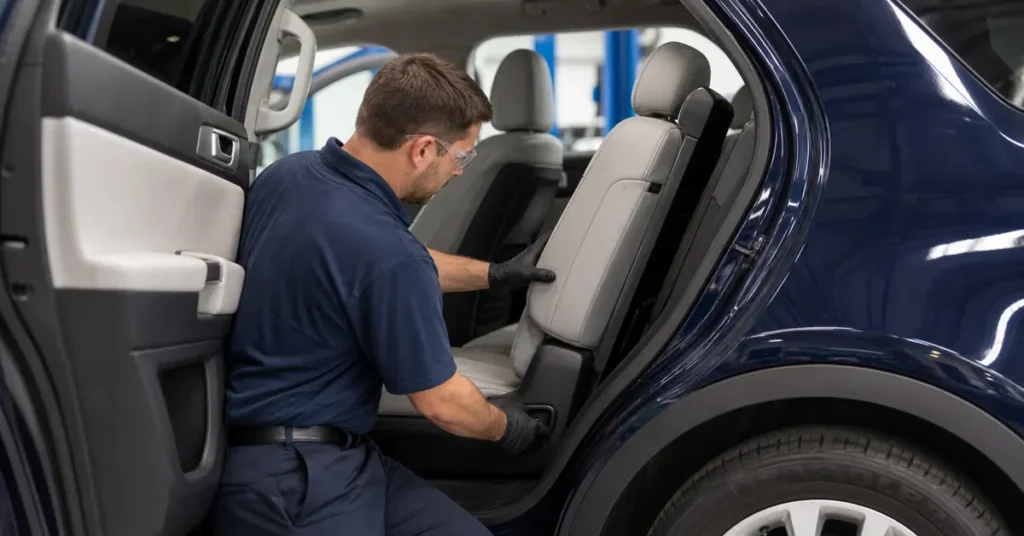 Ford Explorer recall second-row seat safety check