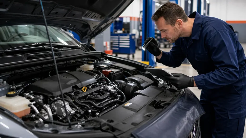 used car inspection checklist professional automotive image