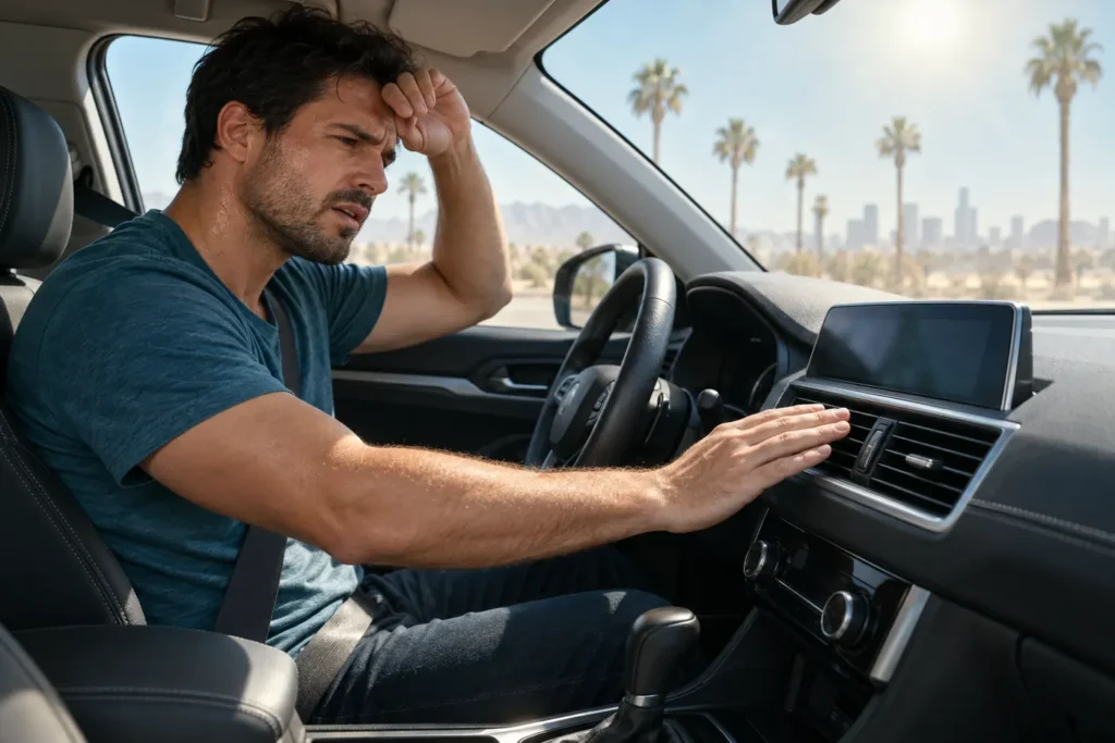 car AC not blowing cold air: Carvul automotive editorial image