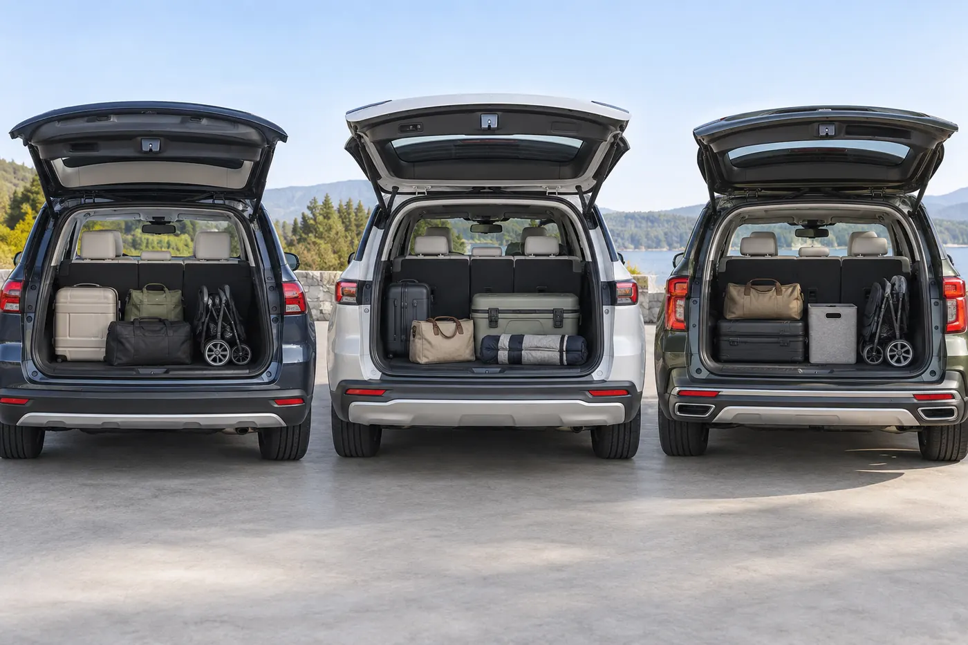 3-row SUV cargo space comparison