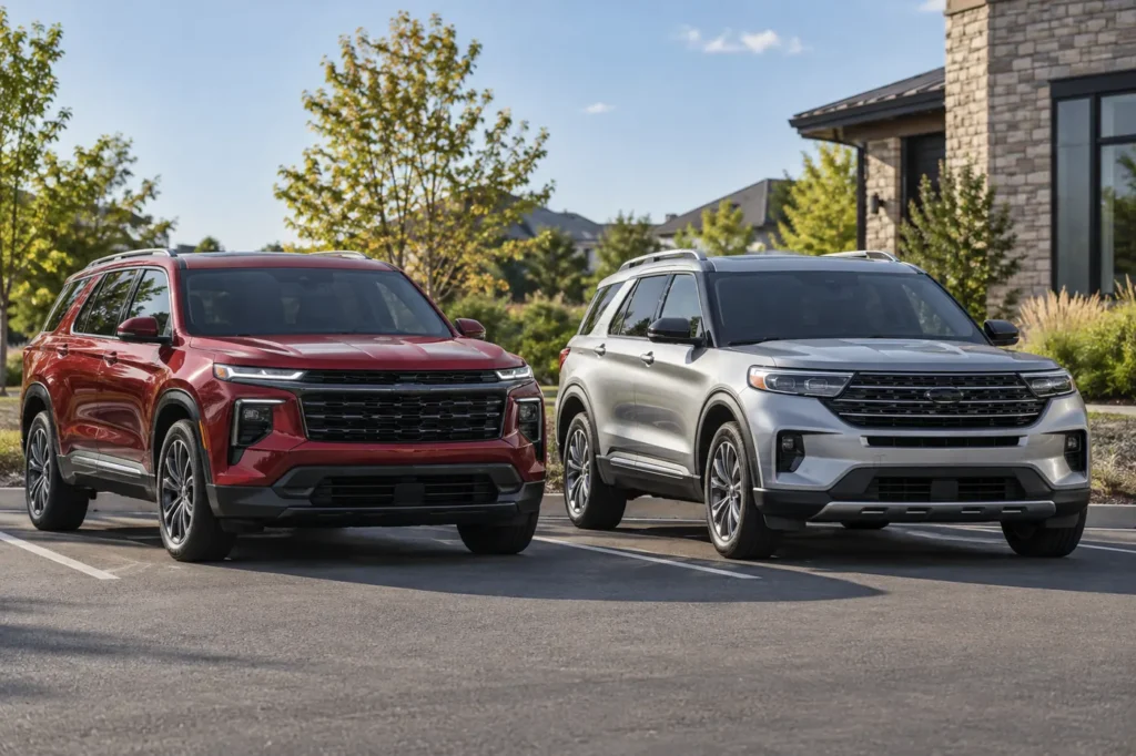Chevy Traverse vs Ford Explorer