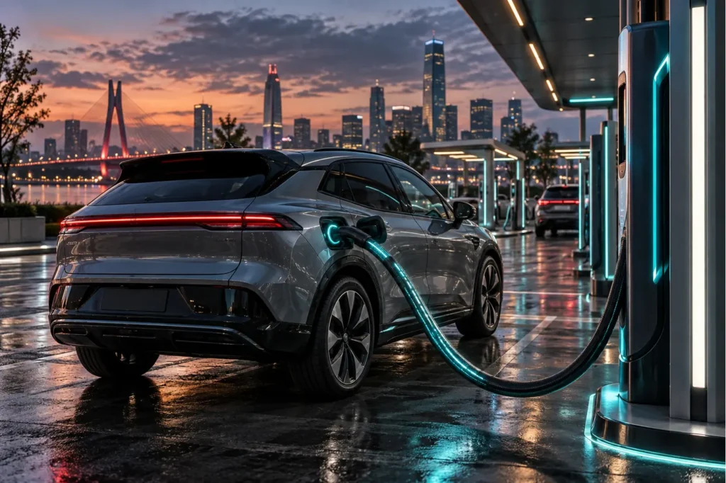 Geely Smart Charging ultra-fast EV charging illustration