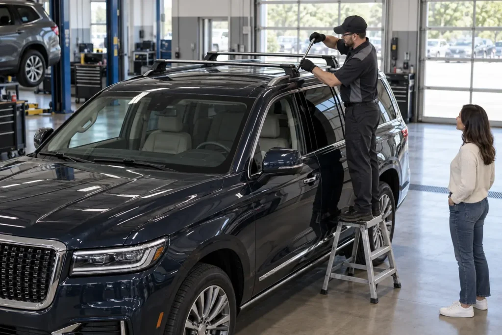 Jeep Wagoneer recall roof rack crossbar inspection