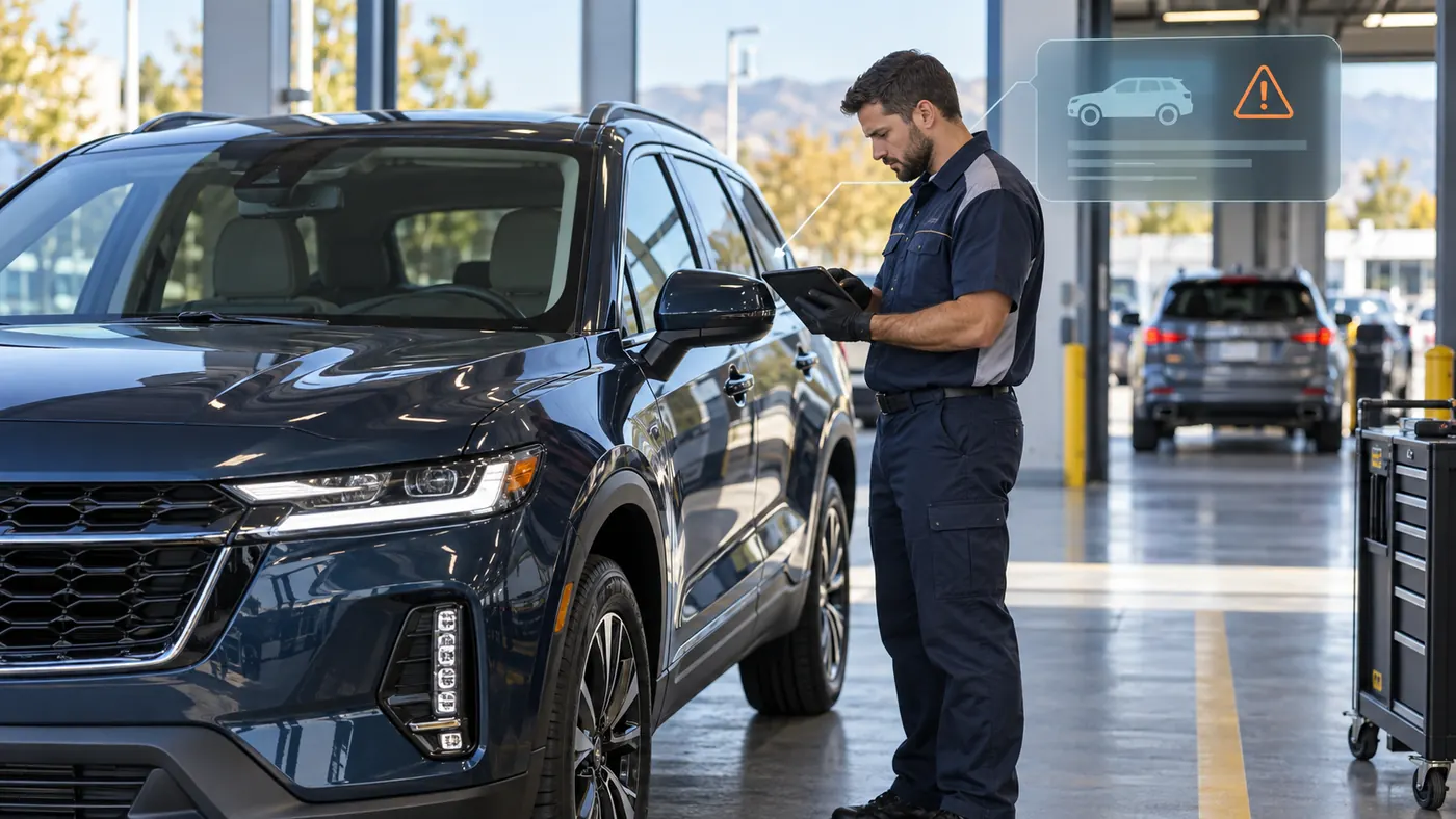 NHTSA Recalls Next vehicle recall inspection at a dealership