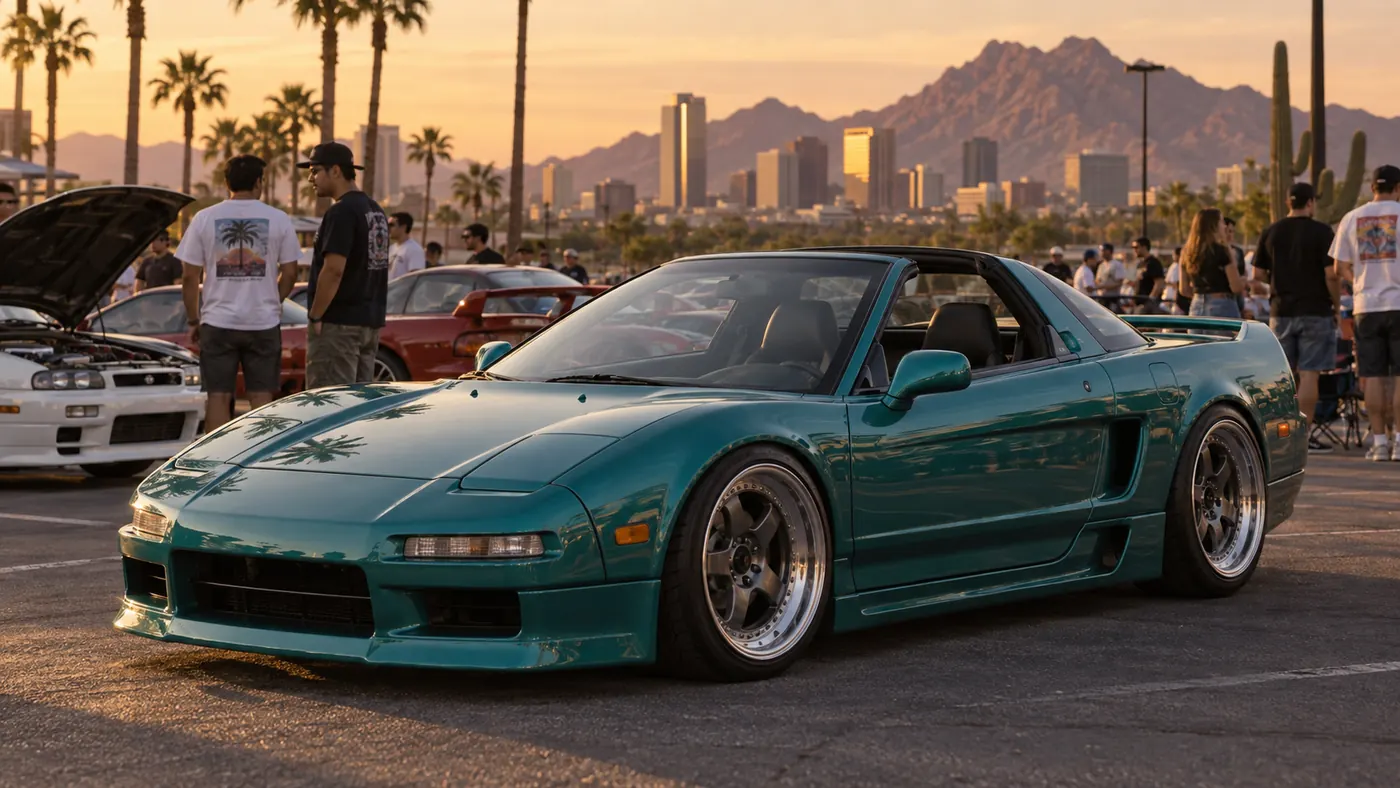 Nissan Z Kaze concept inspired teal T-top sports coupe