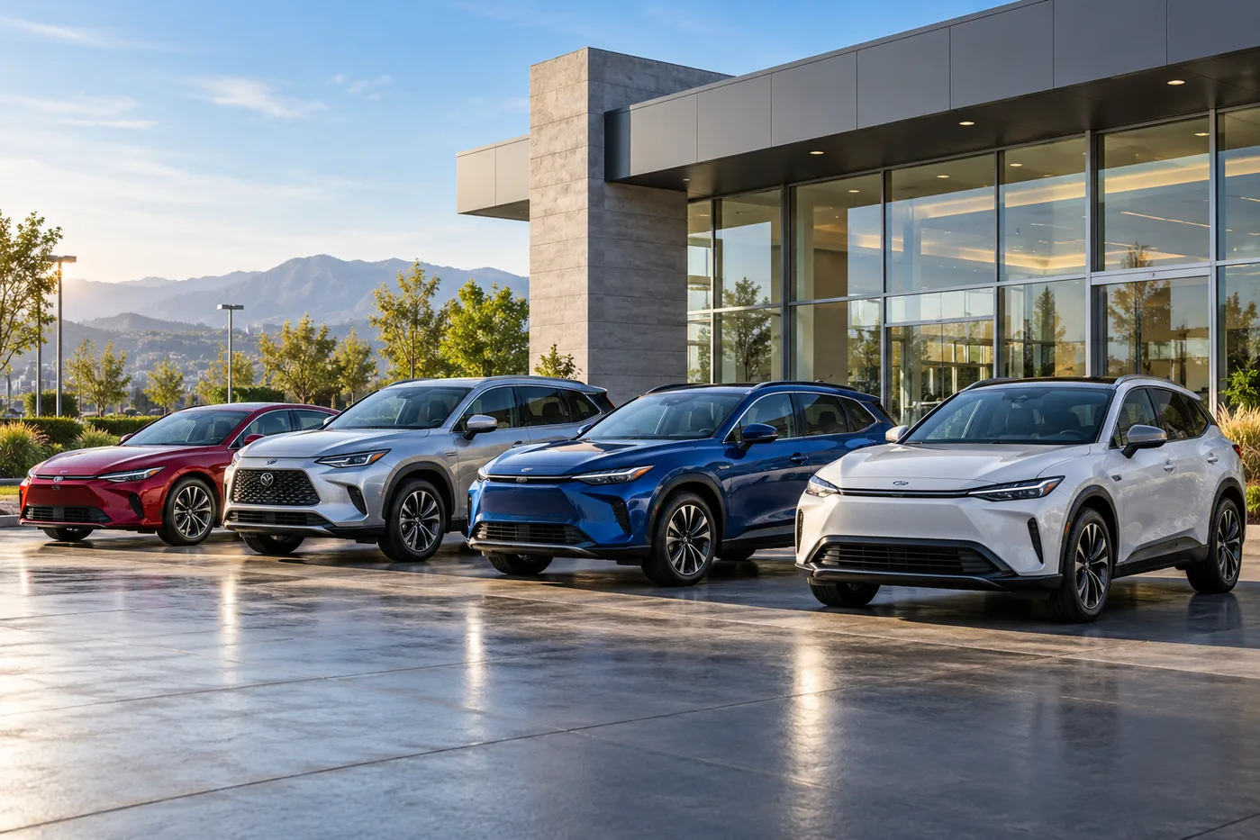 Toyota U.S. sales 2026 electrified vehicle lineup at an American dealership